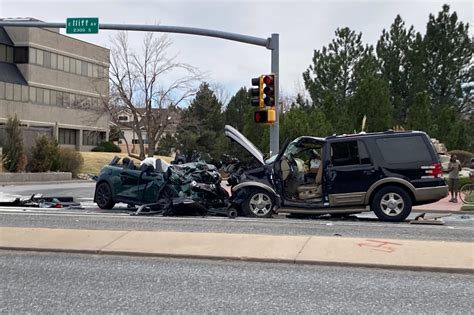 Five people, including a pedestrian, injured in two-vehicle crash in Aurora